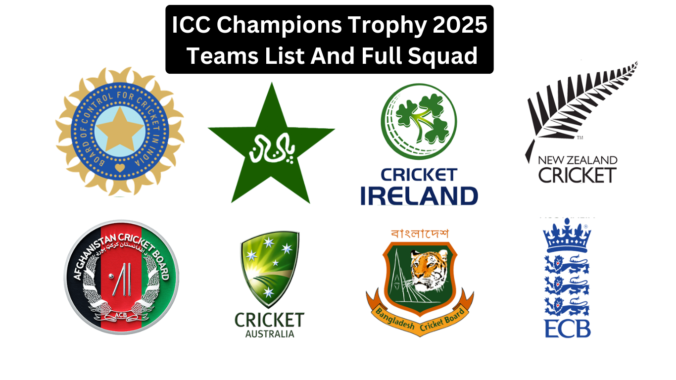 ICC Champions Trophy 2025 Teams List