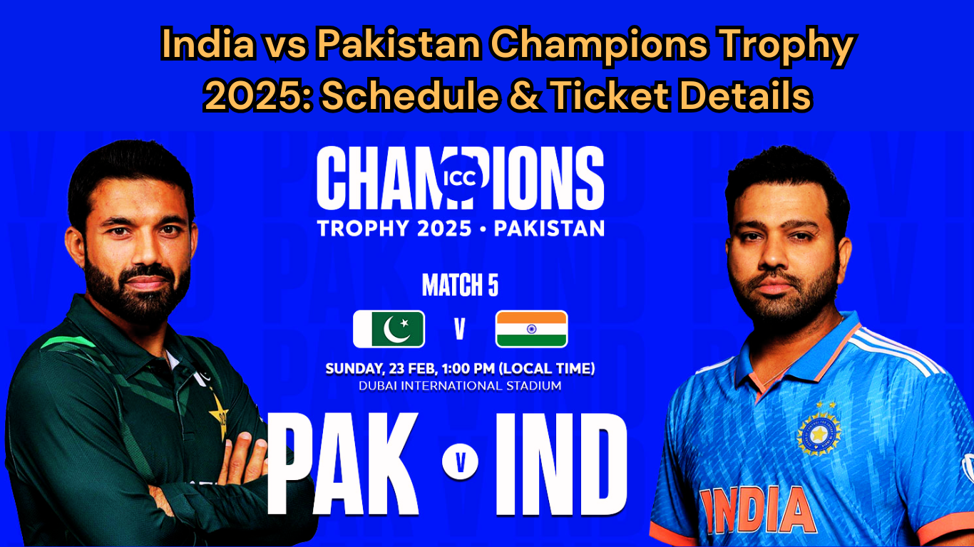 India vs Pakistan Champions Trophy 2025