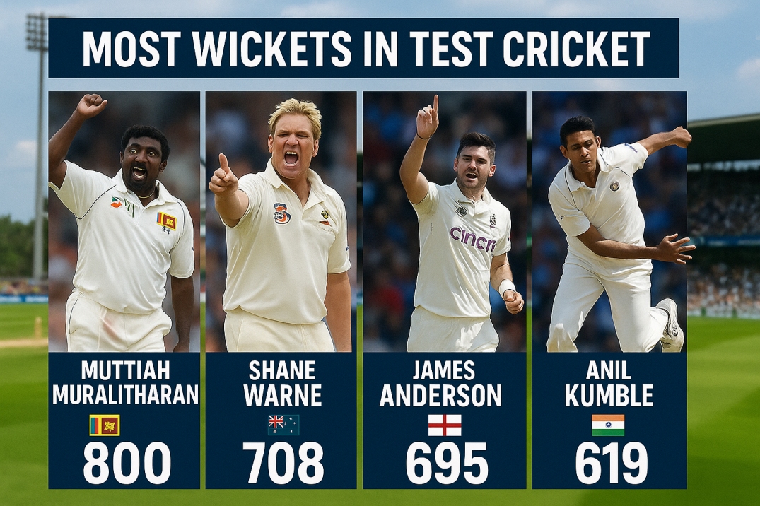 Most Wickets in Test Cricket of All Time