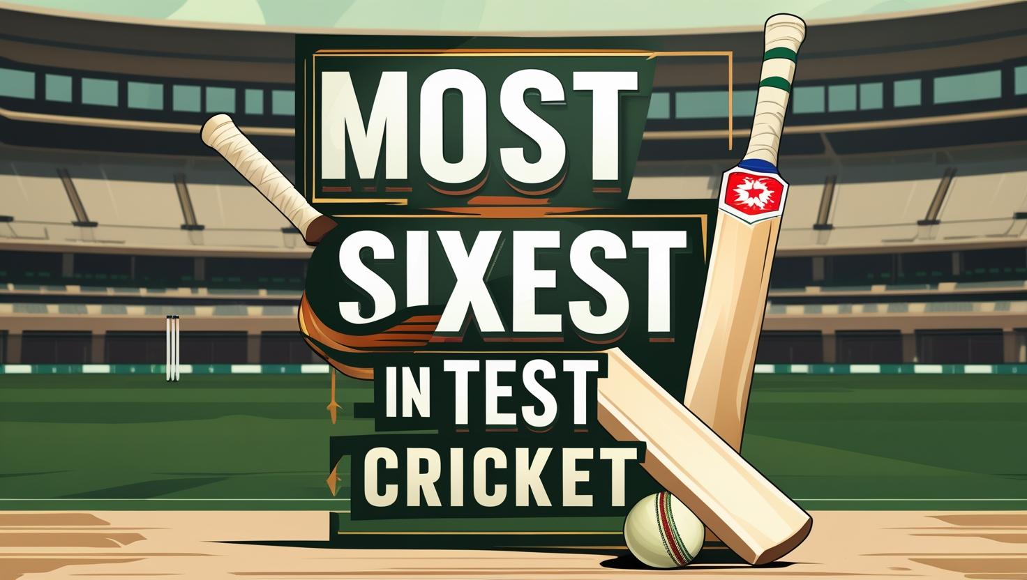 Most Sixes in Test Cricket
